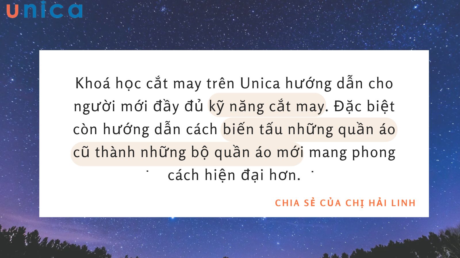 Lợi ích khi học khoá cắt may trên Unica