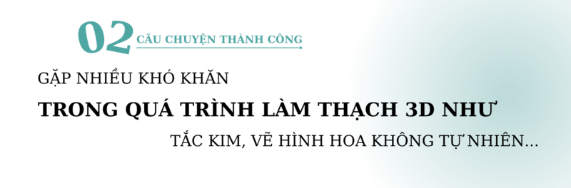 Liên tục gặp khó khăn khi làm Thạch 3D như tắc kim, vẽ hình hoa và con vật không tự nhiên