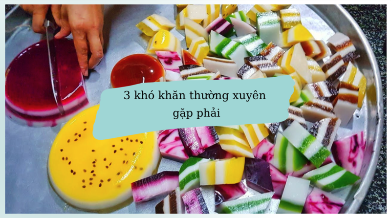 Tình yêu và niềm đam mê mãnh liệt giúp chị Nga vượt qua khó khăn khi làm thạch 3D