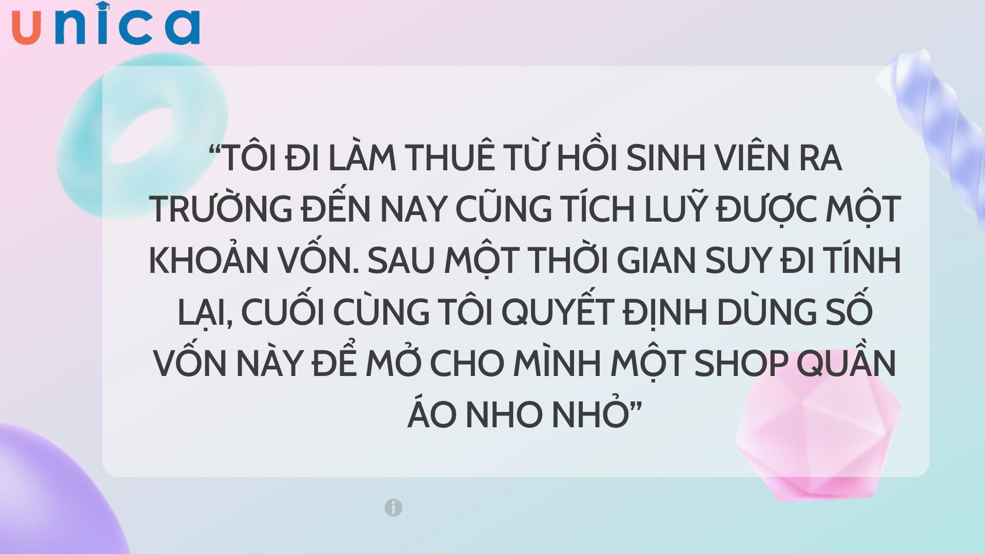 Tâm sự của anh Tú về lý do khởi nghiệp bán quần áo