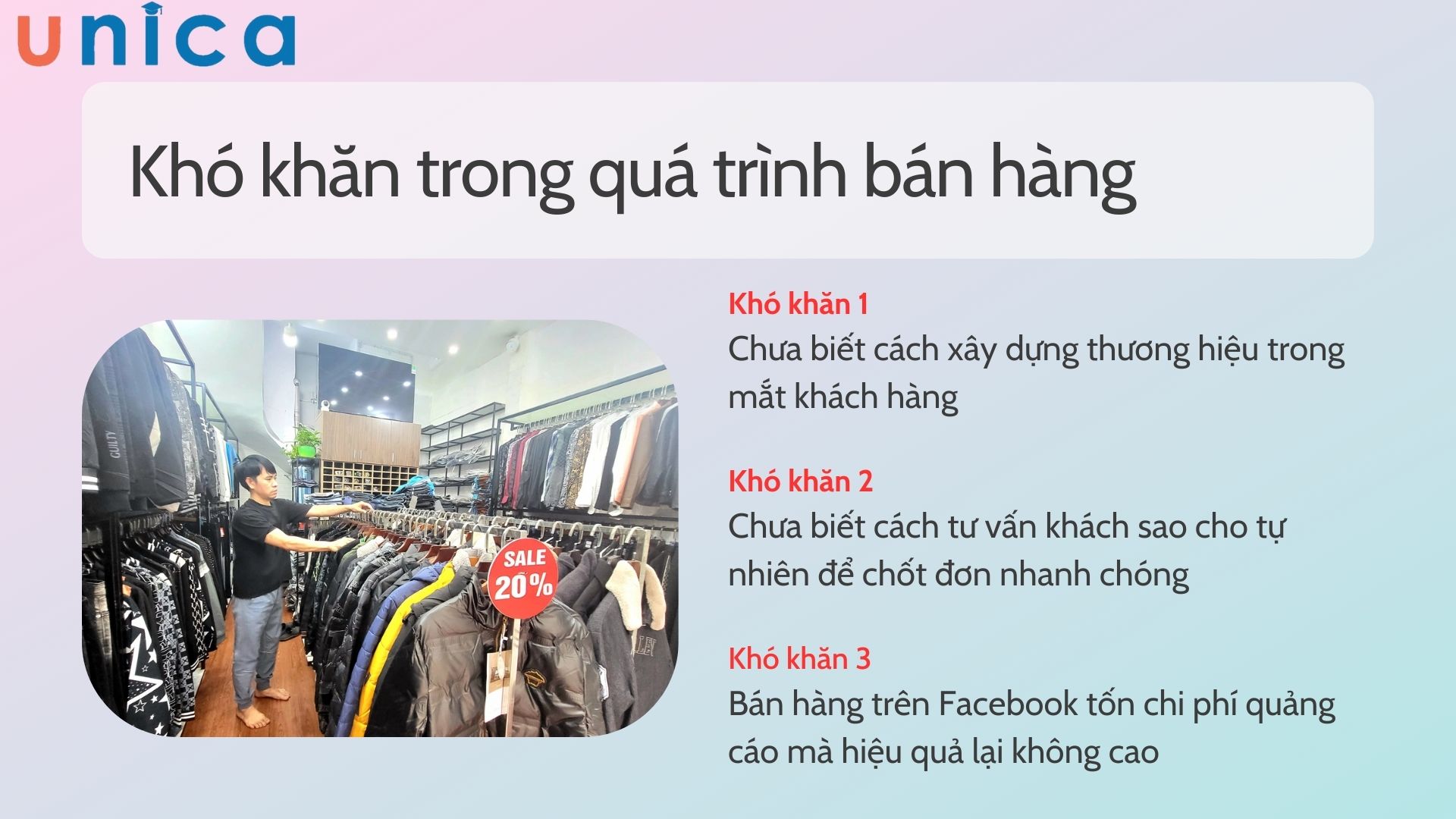 Khó khăn lúc mới bắt đầu khởi nghiệp kinh doanh quần áo