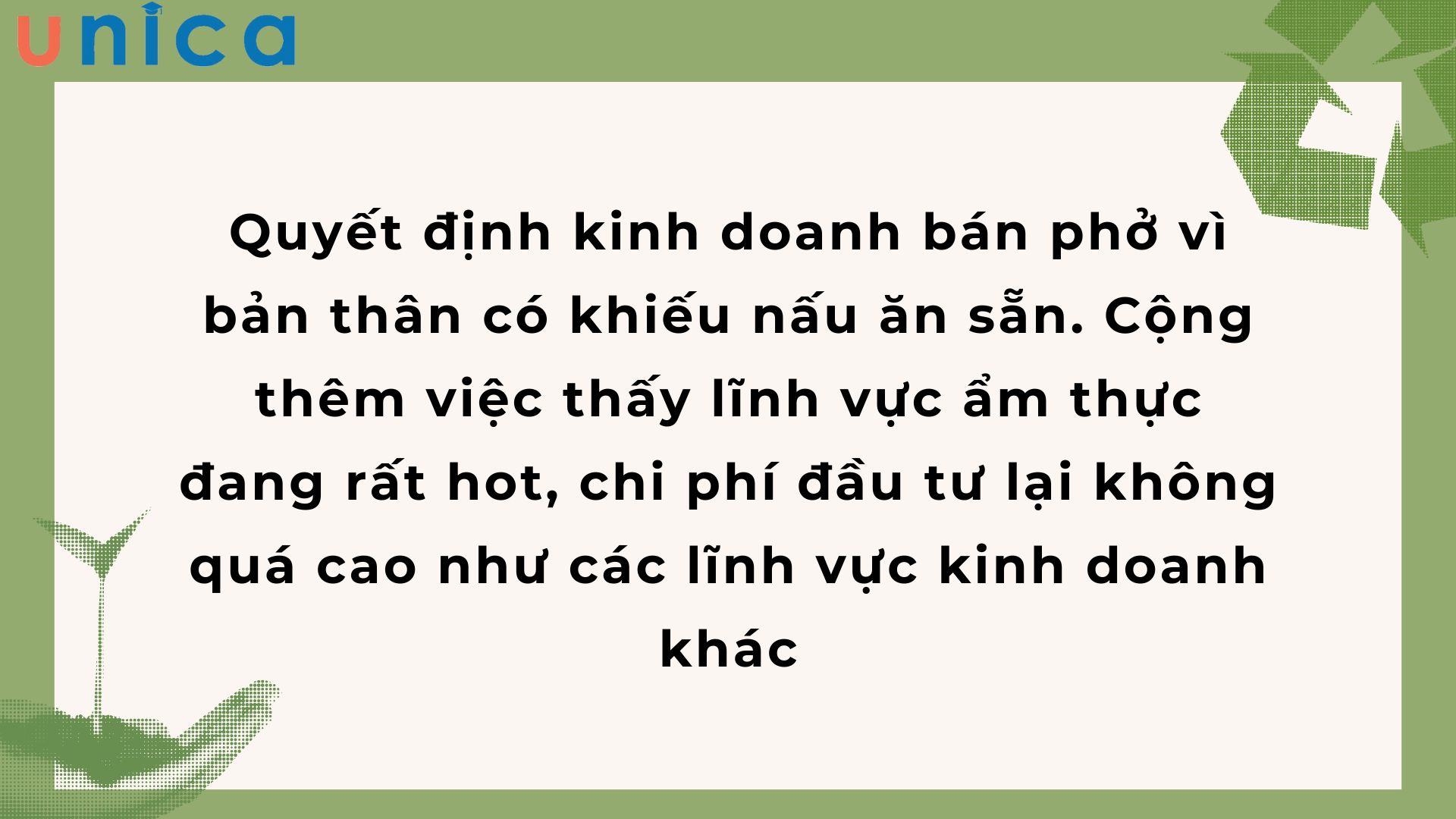 Chia sẻ về quyết định khởi nghiệp đầy táo bạo của chị Trang