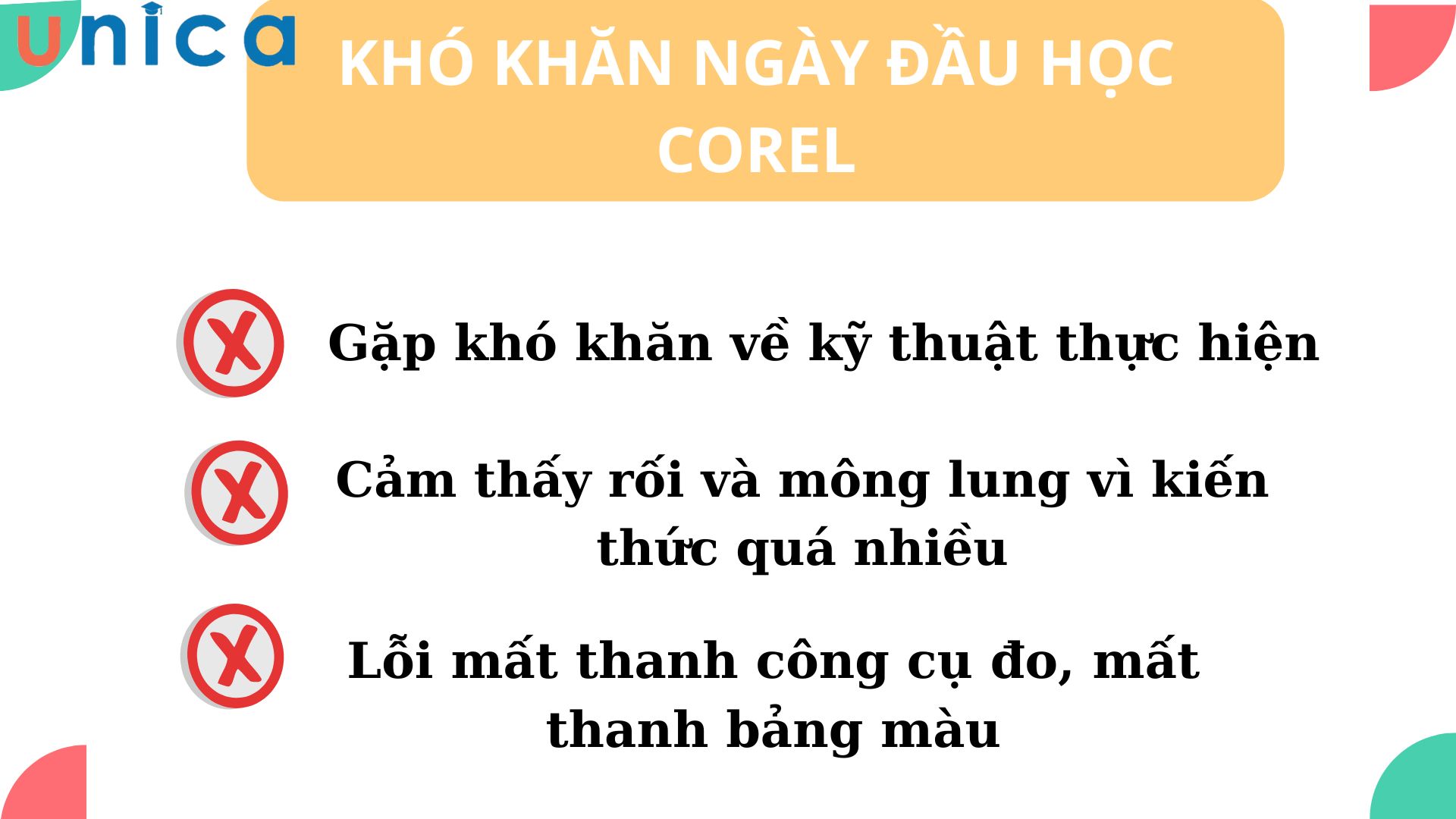Khó khăn khi bắt đầu tự học corel