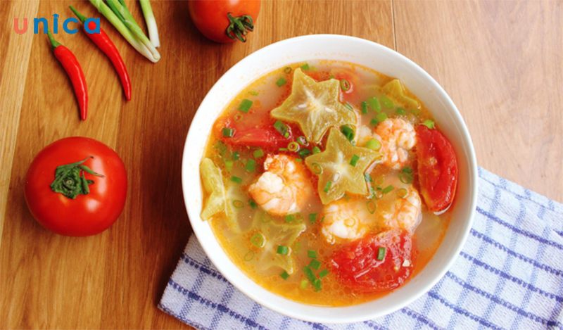 Canh chua tôm khế