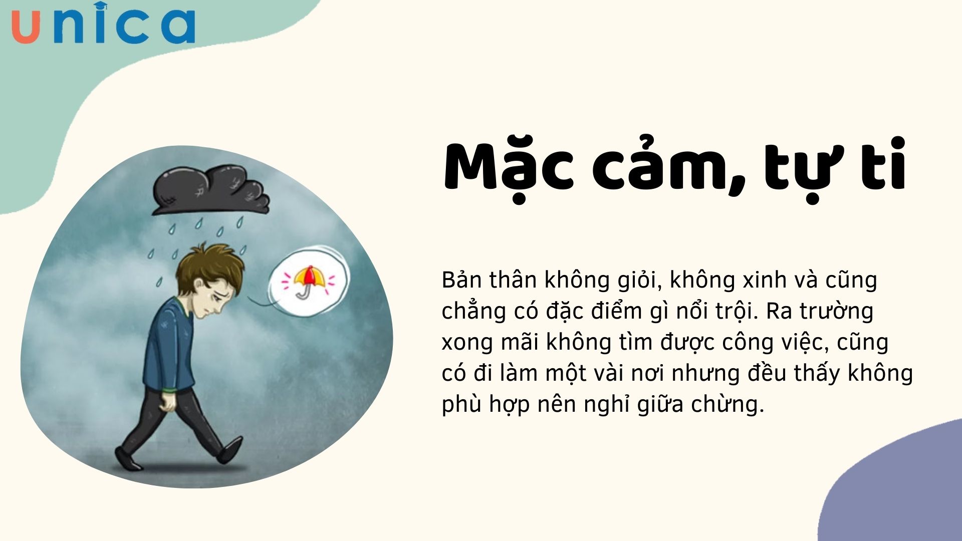 Xuất hiện chứng trầm cảm vì thấy bản thân kém cỏi