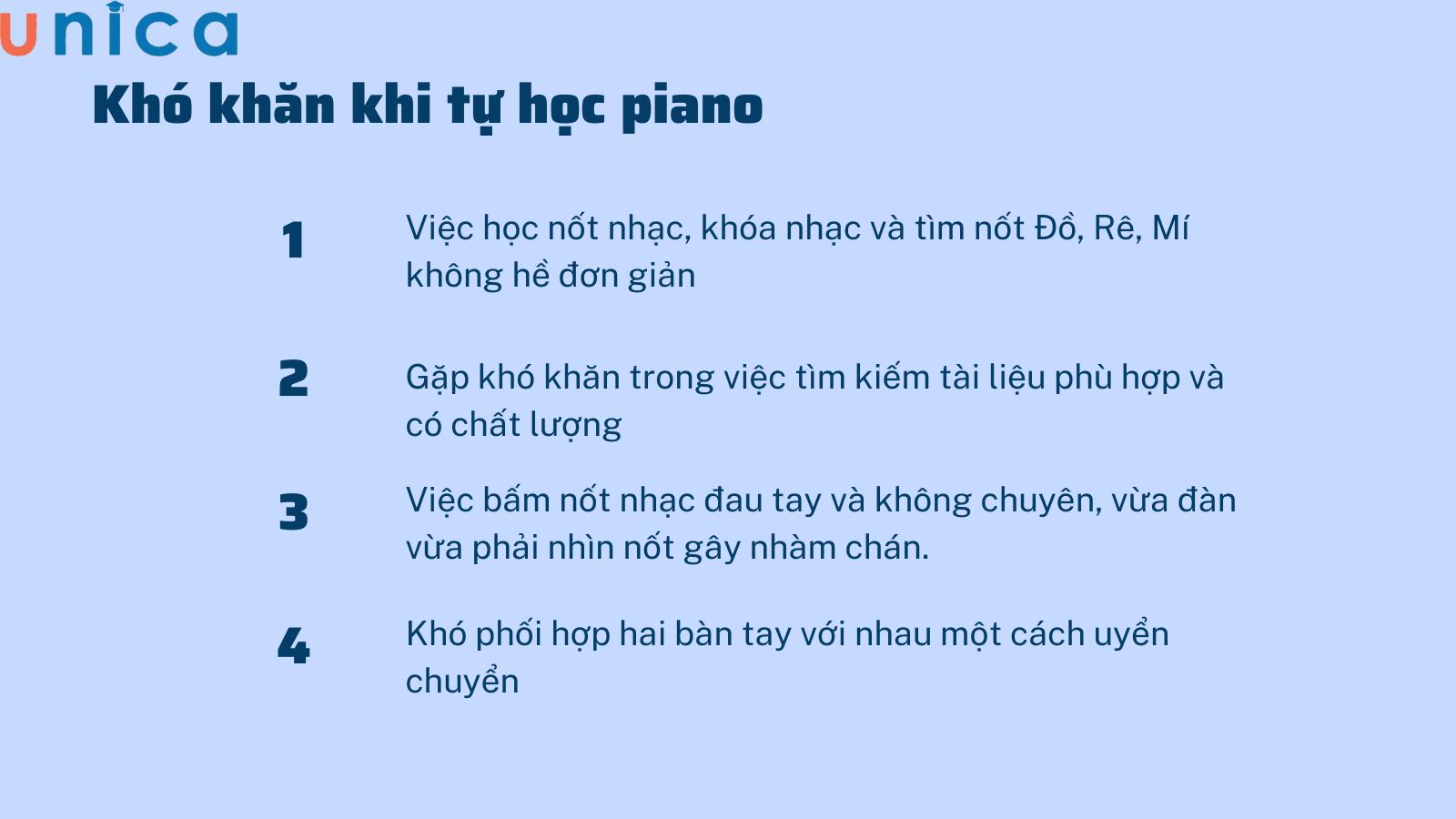 Khó khăn trong hành trình tự học Piano