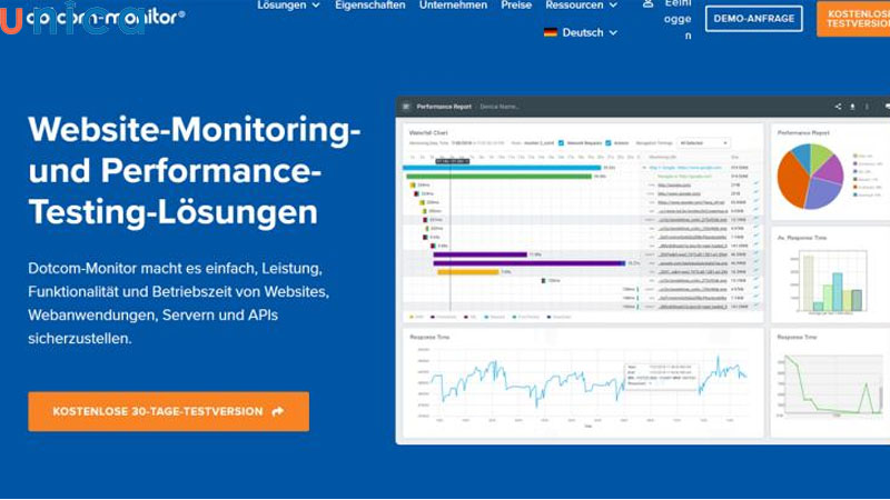 Công cụ Dotcom-Monitor giúp kiểm tra tốc độ trang web hiệu quả