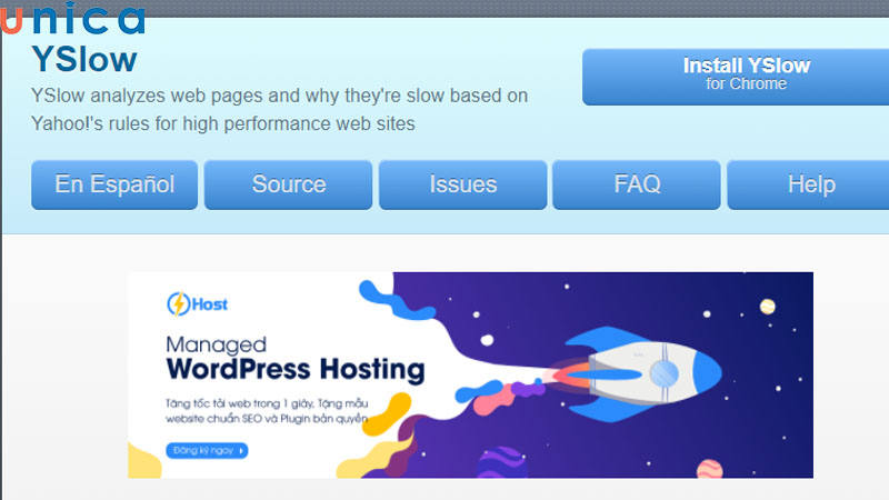 YSlow là một công cụ kiểm tra tốc độ website miễn phí