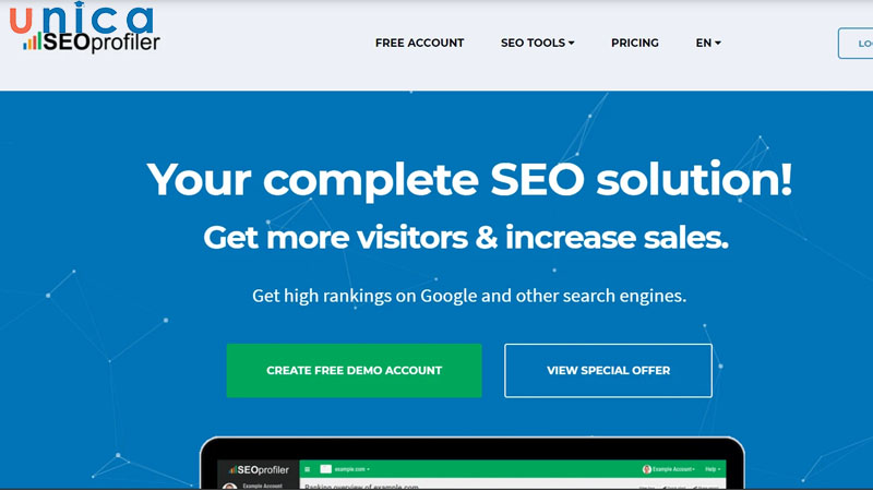 SEOprofiler là công cụ kiểm tra thứ hạng từ khóa mạnh mẽ