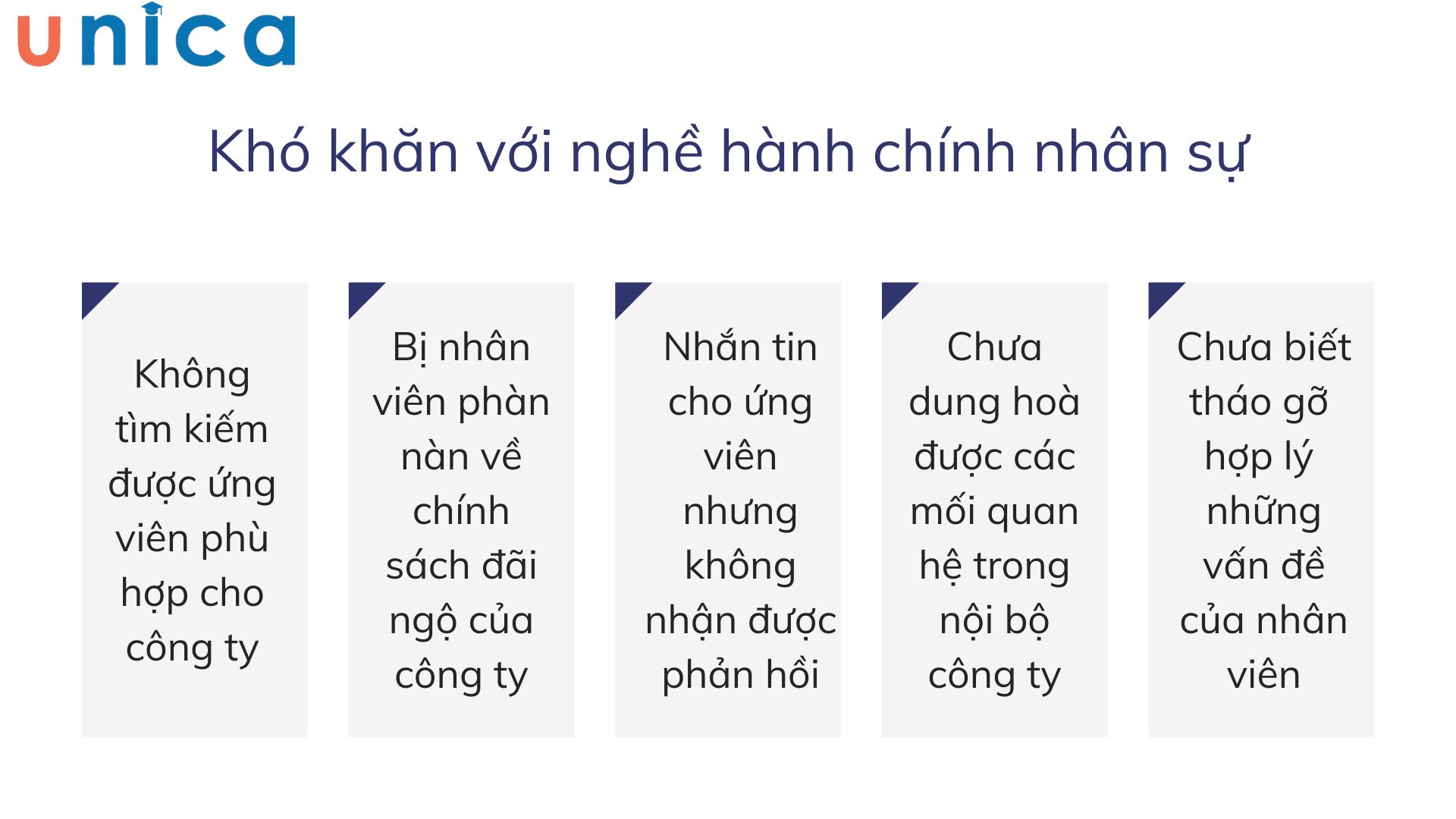 Khó khăn khi làm nghề hành chính nhân sự