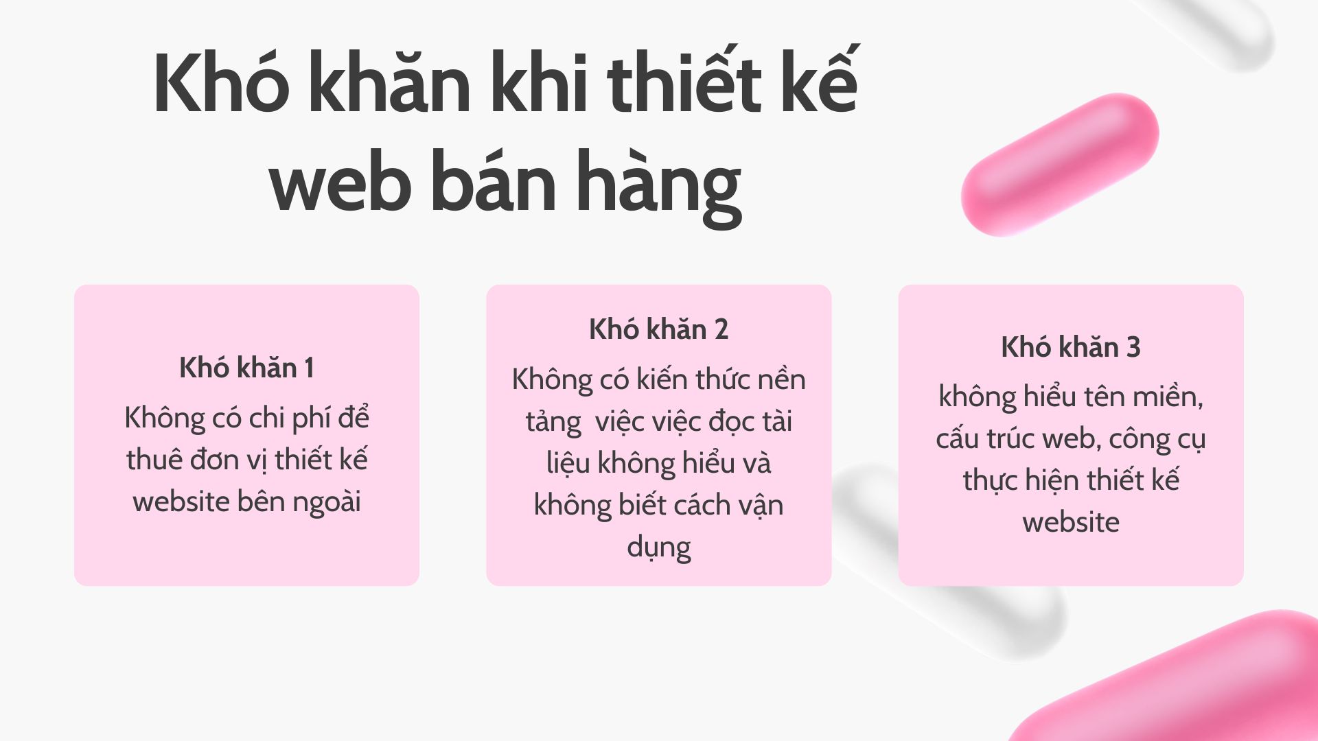 Khó khăn khi tự học thiết kế website bán hàng