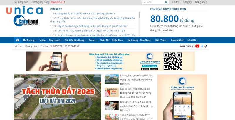 Cafeland được biết đến là một kênh tạp chí điện tử được nhiều chuyên gia bất động sản tìm kiếm và sử dụng trong công việc kinh của mình