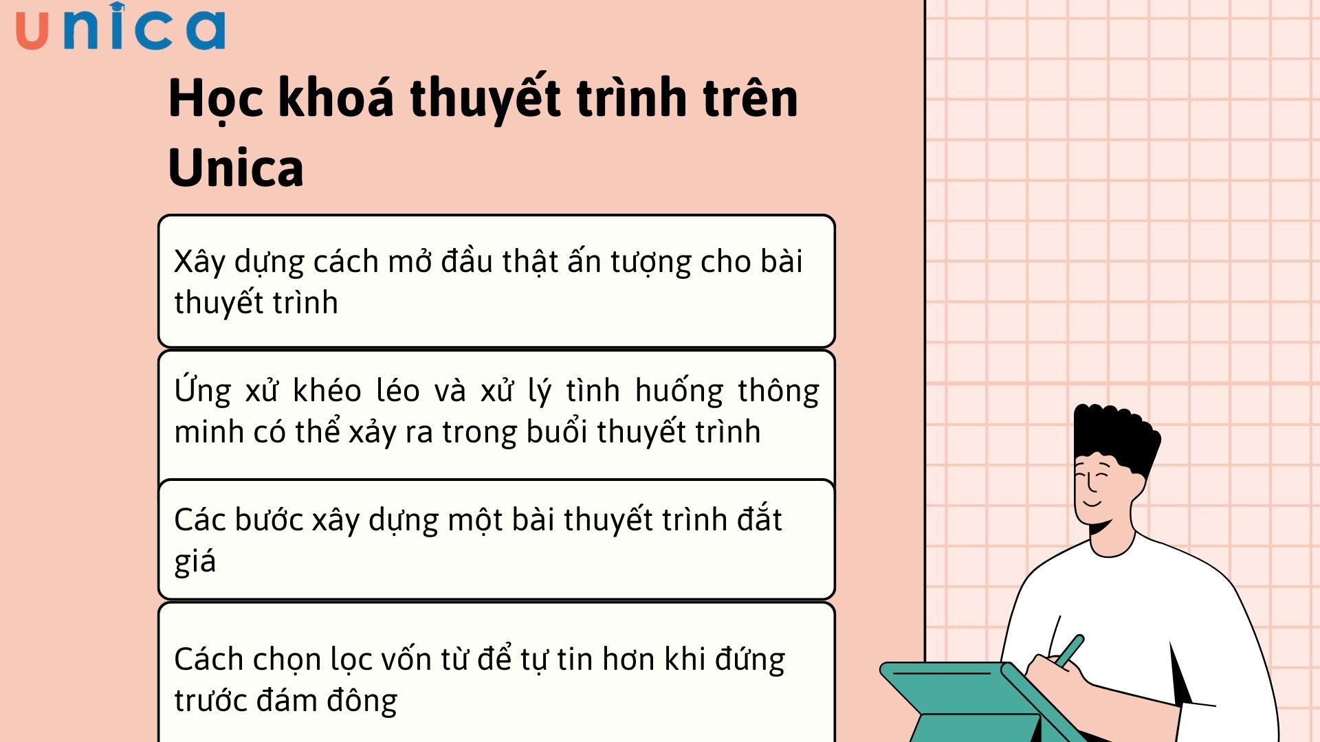 Lợi ích khi học khoá thuyết trình trên Unica