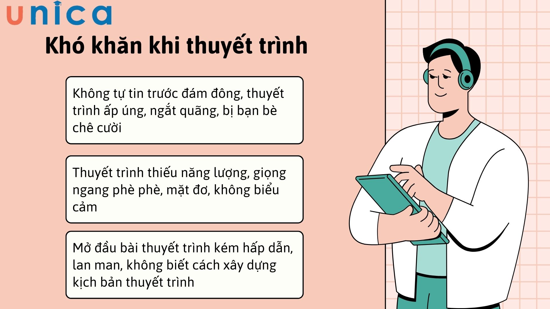 Khó khăn thường gặp phải mỗi khi thuyết trình