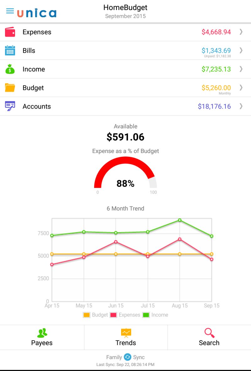 Home Budget with Sync là một ứng dụng quản lý tài chính cá nhân nổi bật