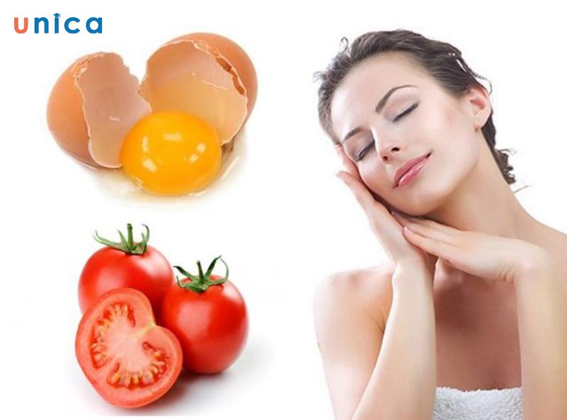 Công thức mặt nạ trứng gà và cà chua