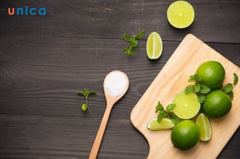 Cách làm trắng da mặt bằng chanh và muối