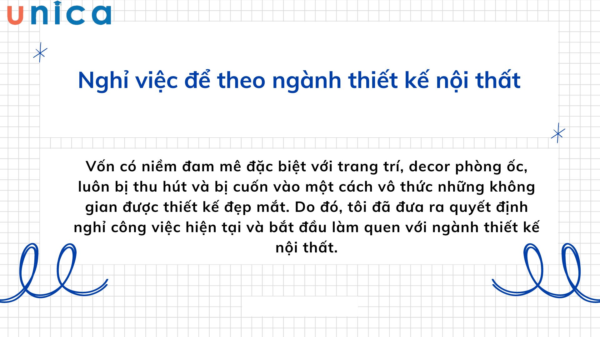 Quyết định nghỉ việc để theo học thiết kế nội thất