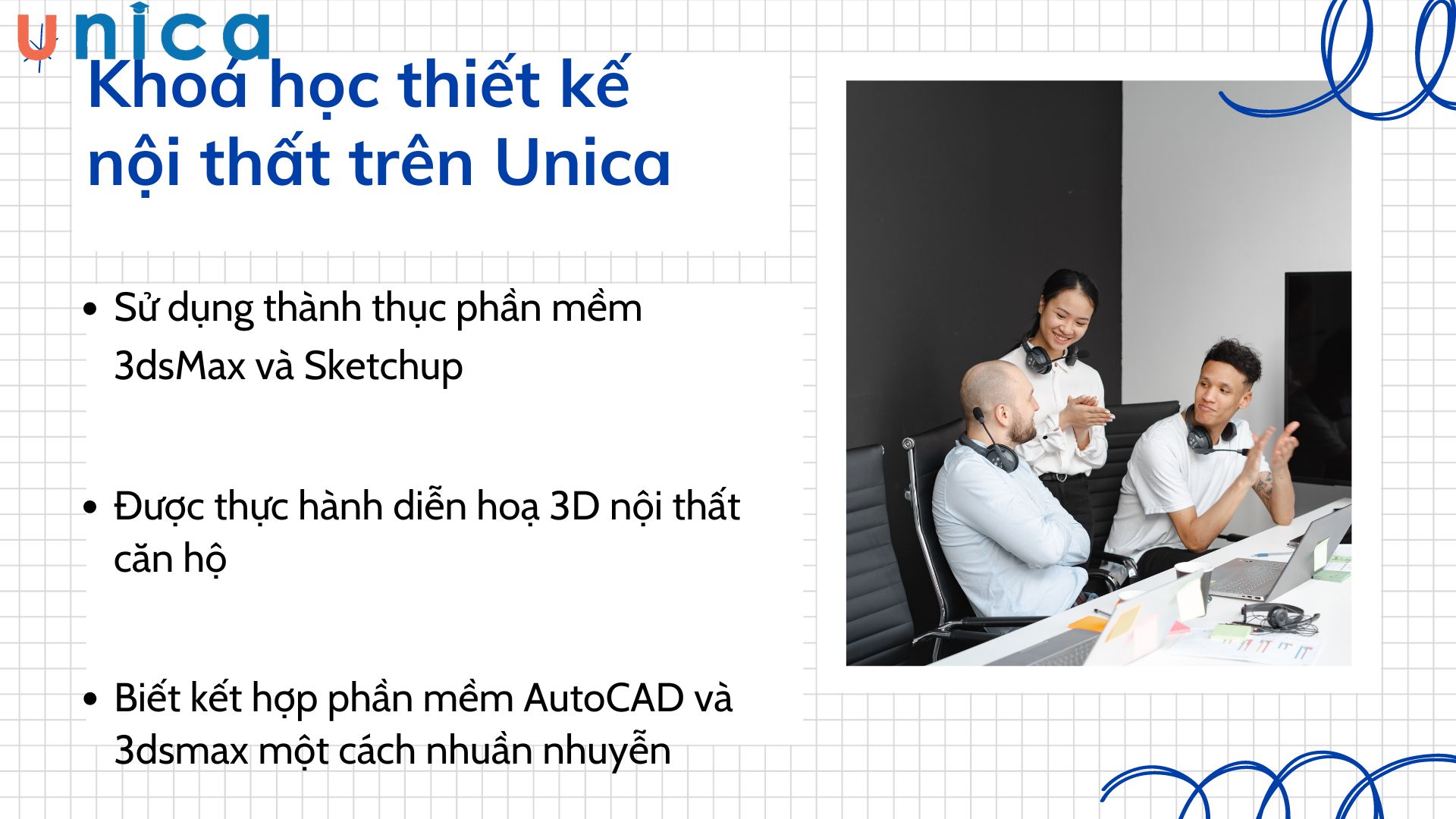 Lợi ích khi theo học khoá thiết kế nội thất trên Unica