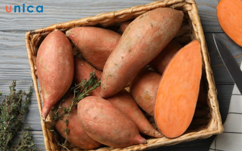 Chọn khoai lang tươi