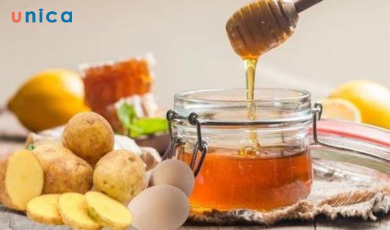 Mặt nạ khoai tây, mật ong
