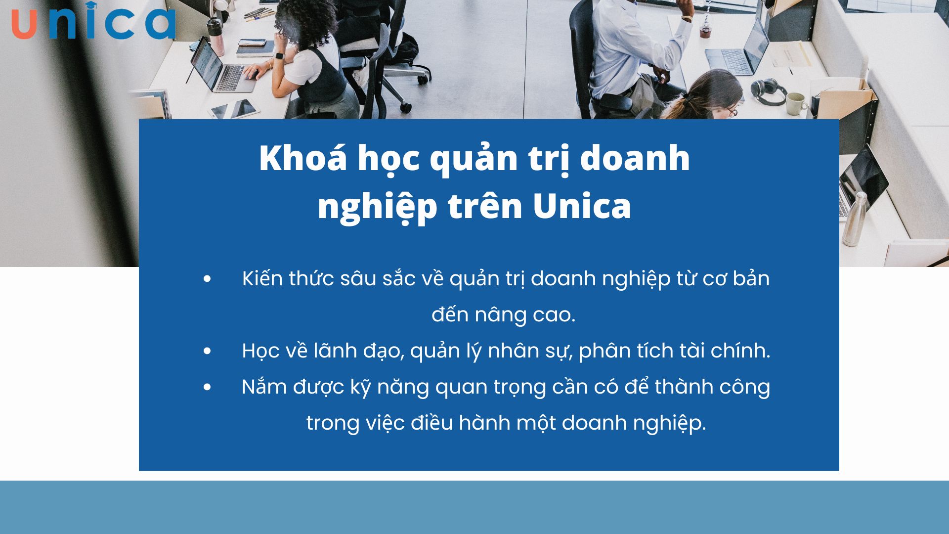 Khoá học quản trị doanh nghiệp trên Unica