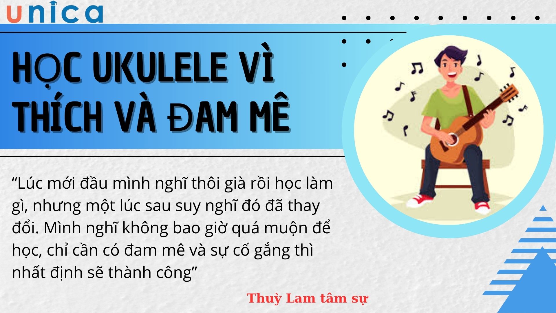 Học Ukulele vì thích và đam mê