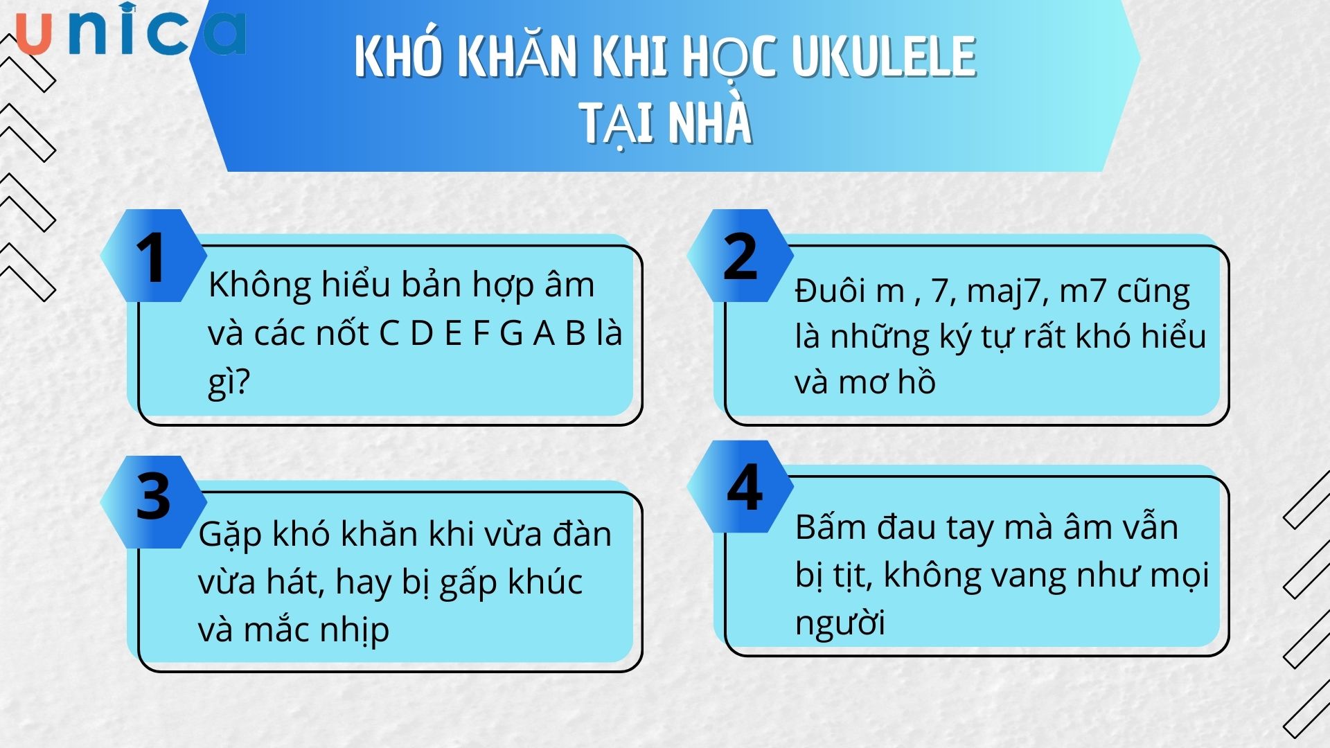 Khó khăn khi mới tập chơi đàn Ukulele