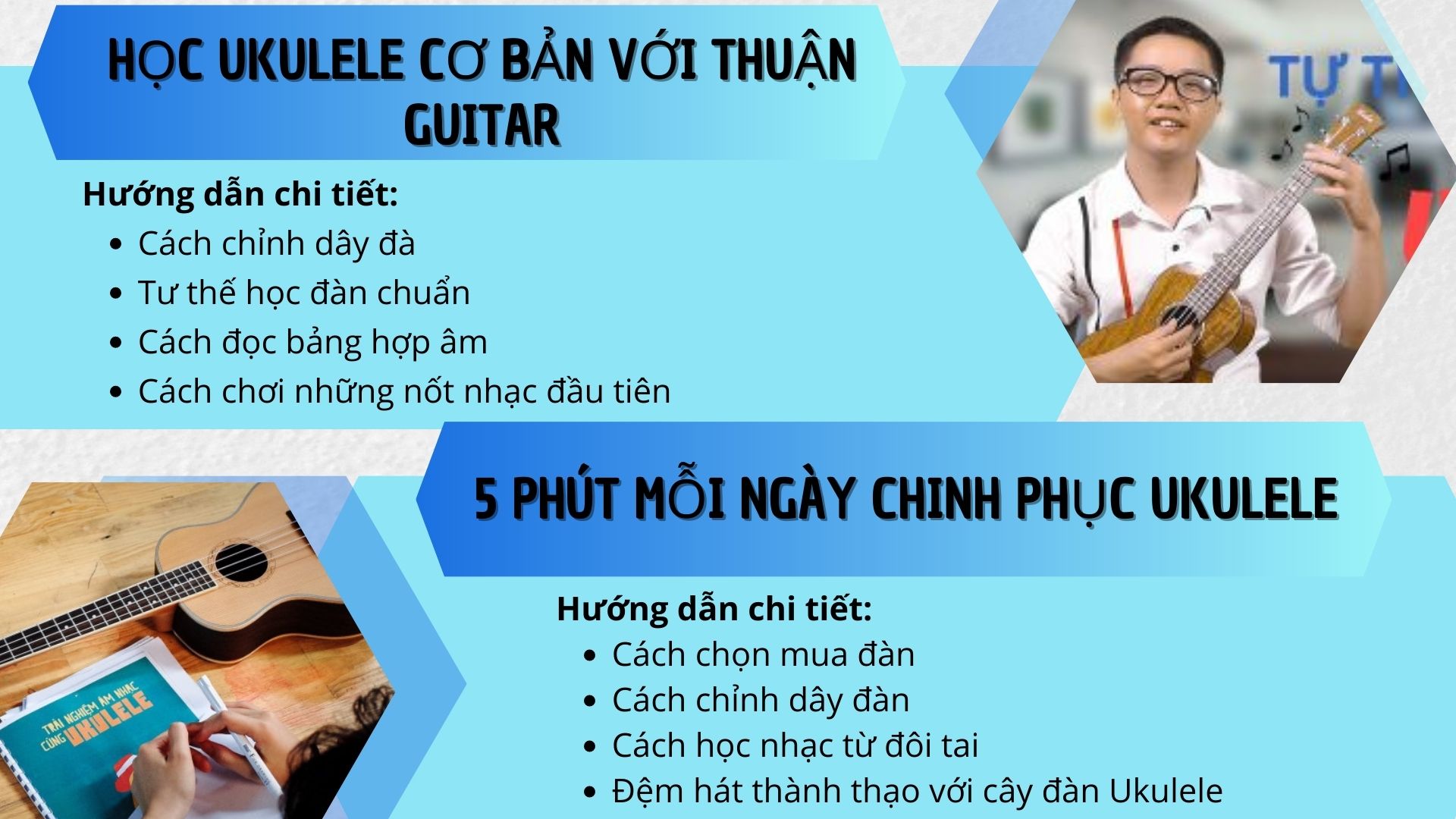 Khoá học chơi Ukulele trên Unica