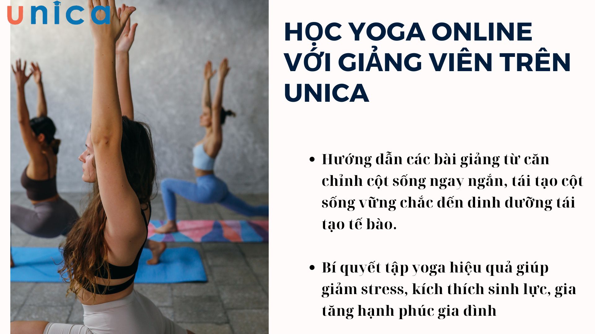 Học Yoga cùng với giảng viên Unica