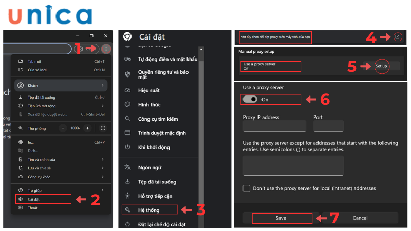 Cài đặt Proxy trên Chorme