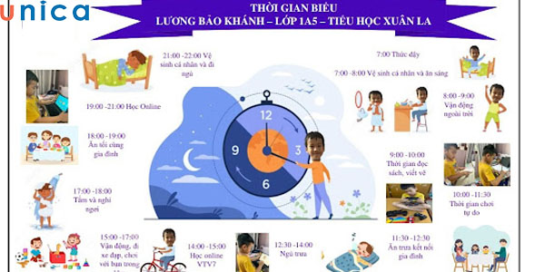 Mẫu thời gian biểu đẹp tạo cảm hứng học tập