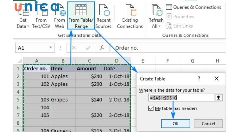 Hướng dẫn sử dụng tính năng Pwer Query