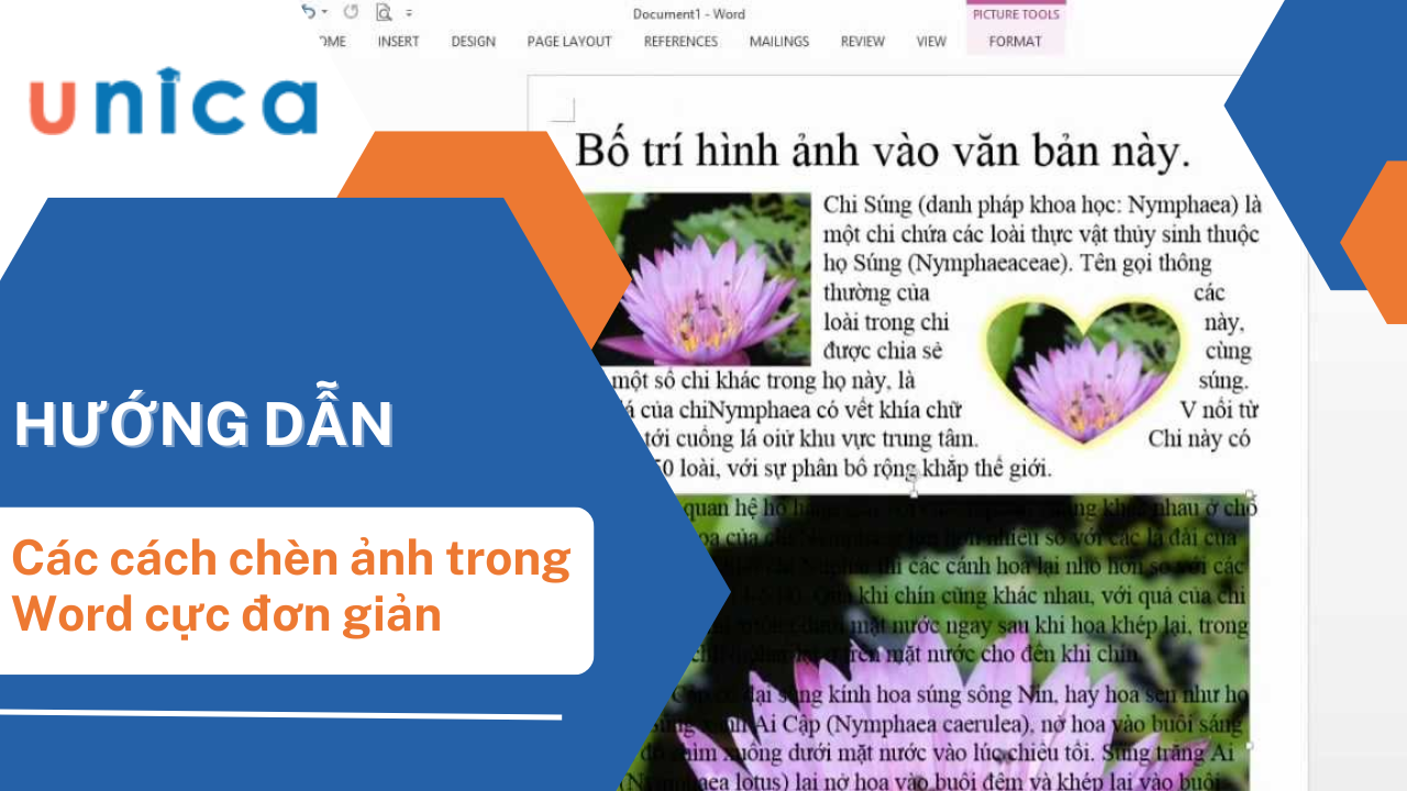 Cách chèn ảnh vào word nhanh chóng và không bị nhảy