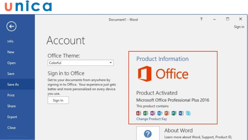 Nếu thấy đã được Product Actived thì nghĩa là tài khoản đã được kích hoạt