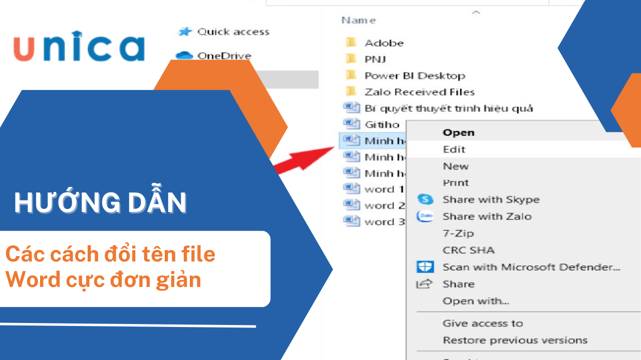 3 cách đổi tên file Word nhanh chóng và đơn giản