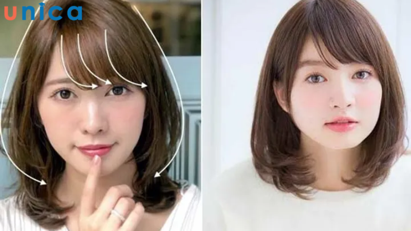 Kiểu tóc ngắn ngang vai tỉa tầng