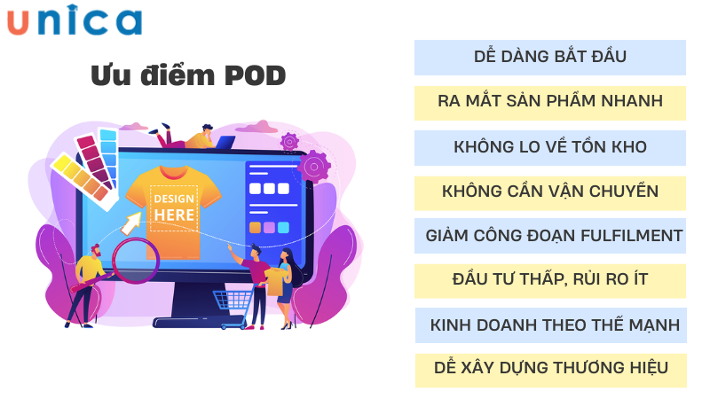 Một số ưu điểm của POD mang lại