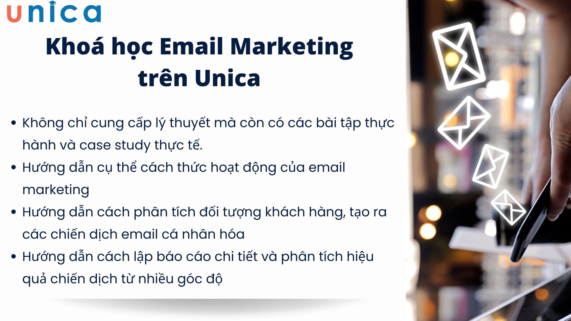 Khoá học Email Marketing trên Unica