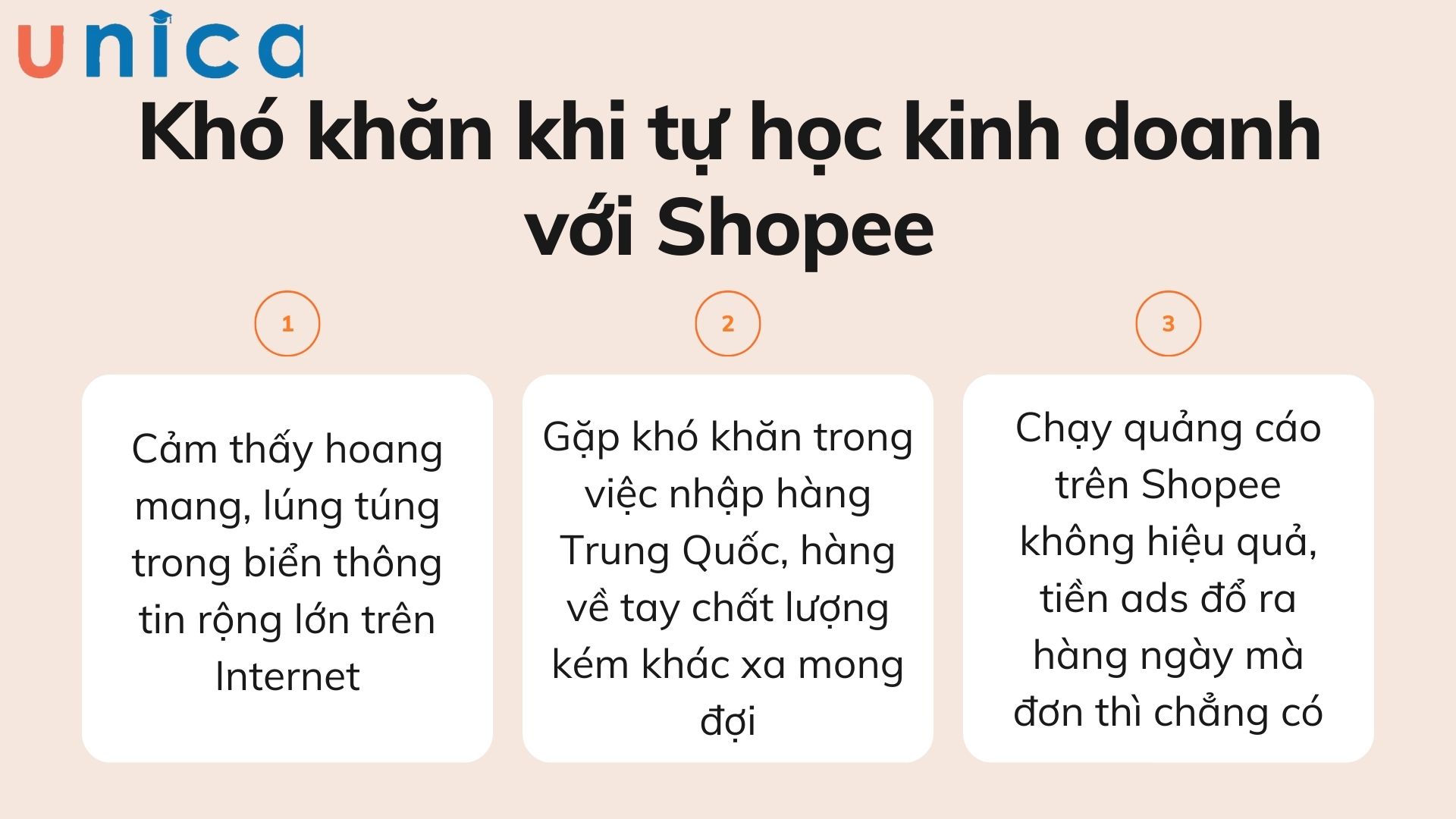 khó khăn khi học kinh doanh trên Shopee