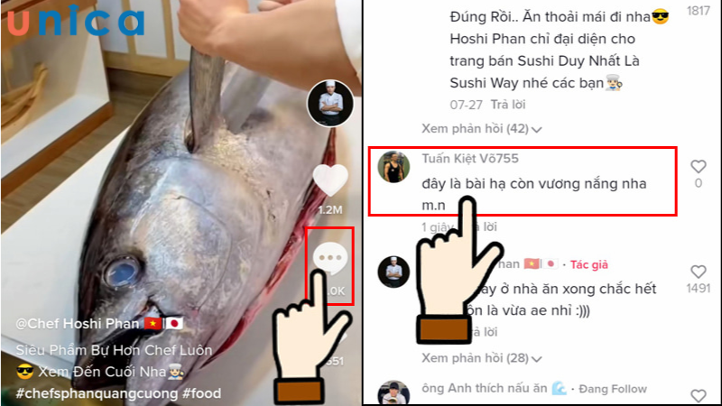 Một vài người dùng trong TikTok có thói quen comment hỏi về tên bài hát