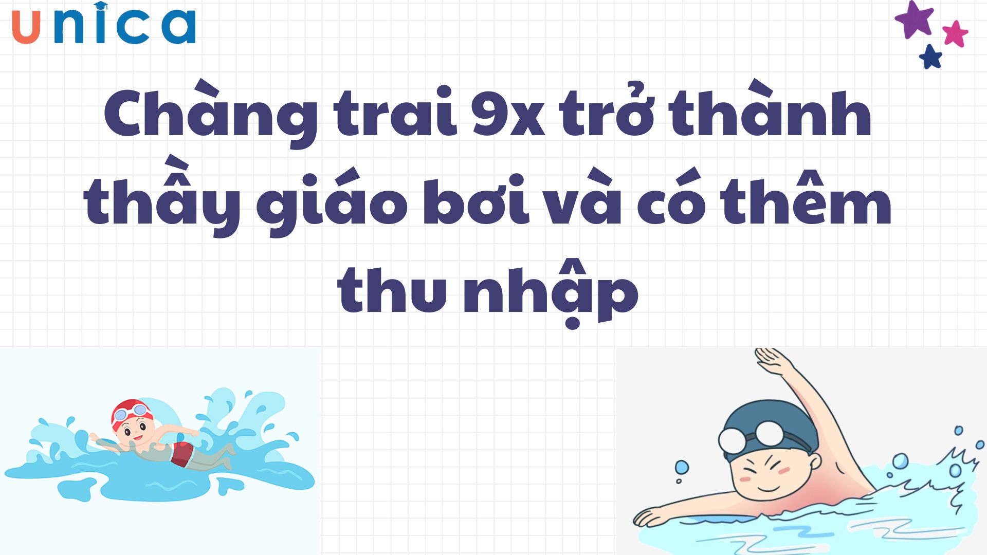 Chàng trai 9x trở thành thầy giáo bơi và có thêm thu nhập