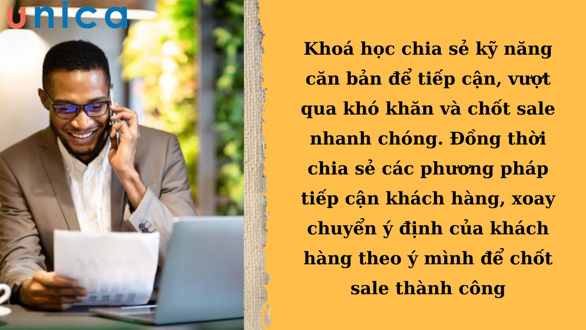 Lợi ích học được khi tham gia khoá học sale trên Unica