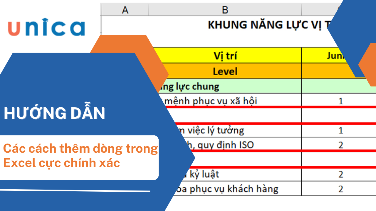 Hướng dẫn 7 cách thêm dòng trong Excel nhanh và chính xác