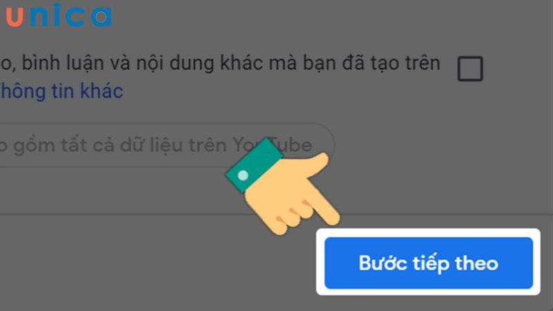 Nhấn vào Bước tiếp theo