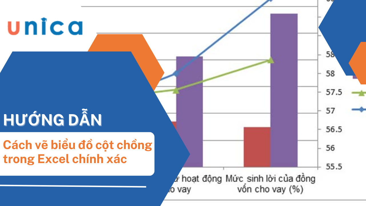 Hướng dẫn cách vẽ biểu đồ cột chồng trong Excel chi tiết