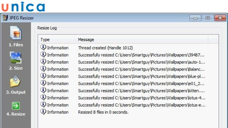 Phần mềm JPEG Resizer được rất nhiều người yêu thích sử dụng
