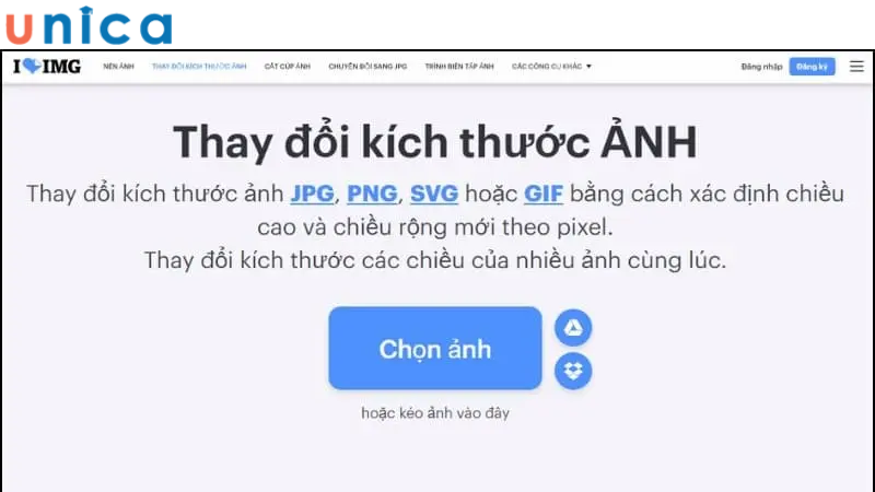 Truy cập vào website