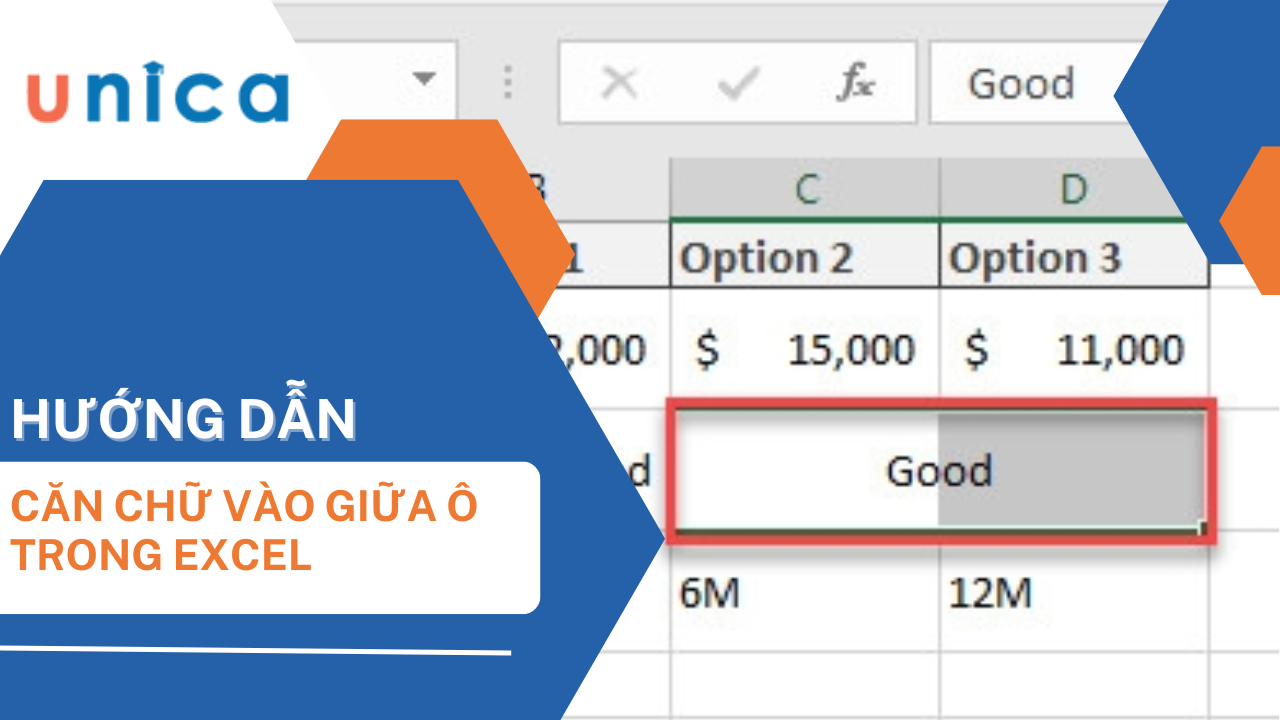 7 cách căn chữ vào giữa ô trong excel cho mọi phiên bản