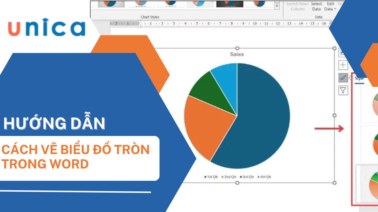 Cách vẽ biểu đồ tròn trong Word đơn giản, có video hướng dẫn